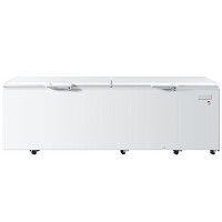 海尔（Haier）BC/BD-1028T 1028升 商用大冰柜 卧式大冷冻柜 单温冷藏冷冻转换双门商场超市冷柜