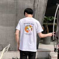 拓路者2020印花夏季新款ins宽松青年休闲男装短袖潮流男百搭纯棉T恤 背面 XXXL