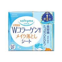 高丝softymo胶原蛋白配方卸妆湿纸巾 52片入
