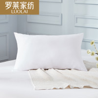罗莱家纺床上用品春夏单人枕头透气助眠纤维枕芯舒柔蓬蓬枕[面料花型随机] 白色 47*73cm