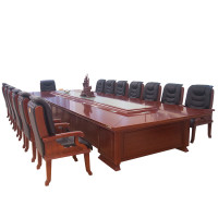 鸿业盛大FSA-8348办公家具会议桌大型开会桌办公桌会议桌会议台办公桌4800L*1800W*760H 胡桃色