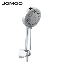 JOMOO九牧圆铜质形超薄增压花洒头 单出水花洒S100043 S25085-2C01-1（带底座）