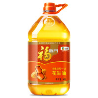 福临门 浓香压榨一级花生油5L/桶
