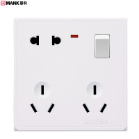 曼科 巨匠 L10系列 带灯一位开关+三三二插座 白色