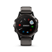 佳明GARMIN飞耐时5Plus心率音乐NFC高尔夫GPS户外运动导航功能手表防水100m（ALDC镀膜钛合金表身表链）