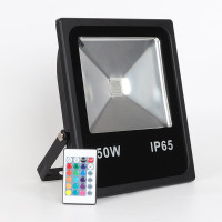 LED投光灯RGB七彩变色遥控户外七彩舞台照树泛光灯 户外防水10-200W 足瓦 200W