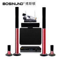bosinund/博斯顿106+80+AP350同轴光纤APE无损5.1声道家庭影院音响套装 KTV立柱影院客厅电视蓝
