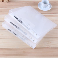 得力（deli）5381文件夹(透明)A4强力夹办公用品商务办公文件整理资料夹PP夹2孔活页夹12个装