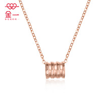 金一18K金 小蛮腰A款女士K金 项链套链 (定价)CEC014 AU750 AU750