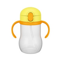 THERMOS 膳魔师 婴儿保冷杯 吸管杯直饮带盖便携式杯子 NPD-350-Y 黄色款350ml 保冷专用