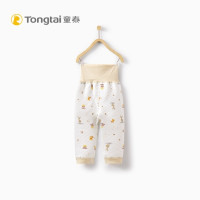 童泰TONGTAI婴儿秋冬加厚高腰裤6-24个月宝宝闭裆保暖裤子打底裤 黄色 73cm
