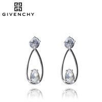 Givenchy/纪梵希 个性简约系列银色水滴锆石女士耳钉 60461130 银色