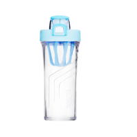 膳魔师(THERMOS) 便携运动塑料水杯随手杯运动水壶健身摇摇杯TP4086 710ML 6色可选 天蓝色