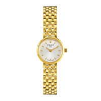 天梭(TISSOT) 瑞士手表 乐爱系列石英女士手表 T058.009.33.031.00 金色