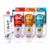 爱敬2080综合护理牙膏套装4件装贡白牙膏+菁白健齿牙膏+草本清新牙膏+姜油牙周护理牙膏 2080综合护理牙膏套装