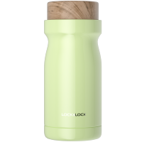 乐扣乐扣(Lock&Lock) 许愿瓶 牛奶保温杯 木纹盖杯子水杯便携装 300ml LHC4221 绿色 300ml