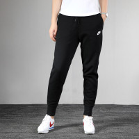 NIKE耐克女裤2020秋季新款针织长裤小脚卫裤运动裤休闲裤BV3473 BV3473-010 M