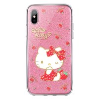 Hello Kitty iPhone 11 Pro 闪粉保护套 花园系列-红玫瑰凯蒂