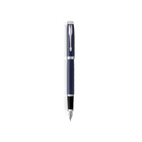 派克钢笔 新款IM墨水笔/学生钢笔商务签字笔 办公用品文具礼品笔 纯灰丽雅银夹