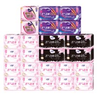 洁婷日夜用卫生巾樱花装106片旗舰正品(日用极薄18片*5包+420夜用4片*4包)