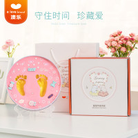 澳乐 宝宝手足印泥新生婴儿手脚印泥 满月百天周岁礼物礼盒套装抖音同款印泥