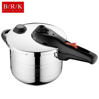 BRK Germany德国厨具韦塞尔压力锅6LB 304不锈钢压力锅 厨房工具锅具 6升 多重安全保障 人性化手柄设计