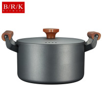 BRK Germany德国厨具明斯特汤锅 焖炖煲煮养生汤锅 精铁铸造 榉木手柄 精铁锅具烹饪用具