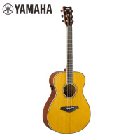 雅马哈(YAMAHA)FSTA VT加振吉他单板电箱民谣木吉他复古原色40寸 原色