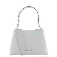 【自营】迈克·科尔斯(MICHAEL KORS)女士真皮手提包单肩包斜挎包拉链女包 软 白色35F8GO5S7LOPTICWHITE