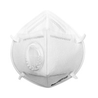 松研/Breazwell 910V（环保装） 3D硅胶鼻夹耳带式折叠口罩环保装（带呼吸阀） 白色 均码 （200只起订）