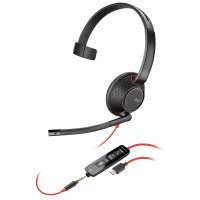 缤特力(Plantronics)C5210 USB type c耳机头戴式/电脑耳麦/电话会议 黑色