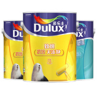 多乐士(Dulux)致悦抗污无添加内墙乳胶漆 墙面漆油漆涂料 A745+A749 套装15L 哑光白色