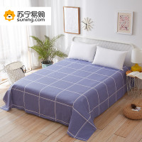 恒源祥 碧海云天全棉床单HYX003DP 230*240cm 蓝色 230*240cm