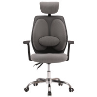 卓澳(ZHUOAO)办公椅人体工学椅电脑椅经理椅子家用护腰转椅可躺 灰色