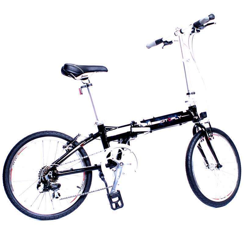 dtfly折叠自行车黑色 p87sblack