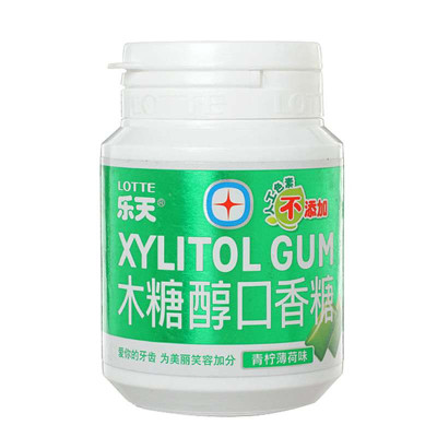 乐天 木糖醇口香糖(青柠薄荷味)54g/盒