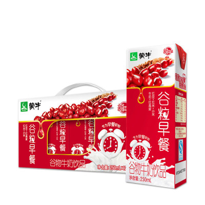 蒙牛 红谷 谷粒早餐 牛奶饮品 250ml×12盒