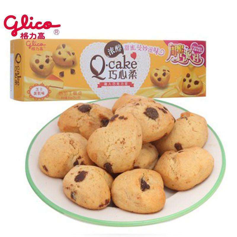 格力高 巧心柔 融入巧克力豆 芝士蛋糕味 80g/盒