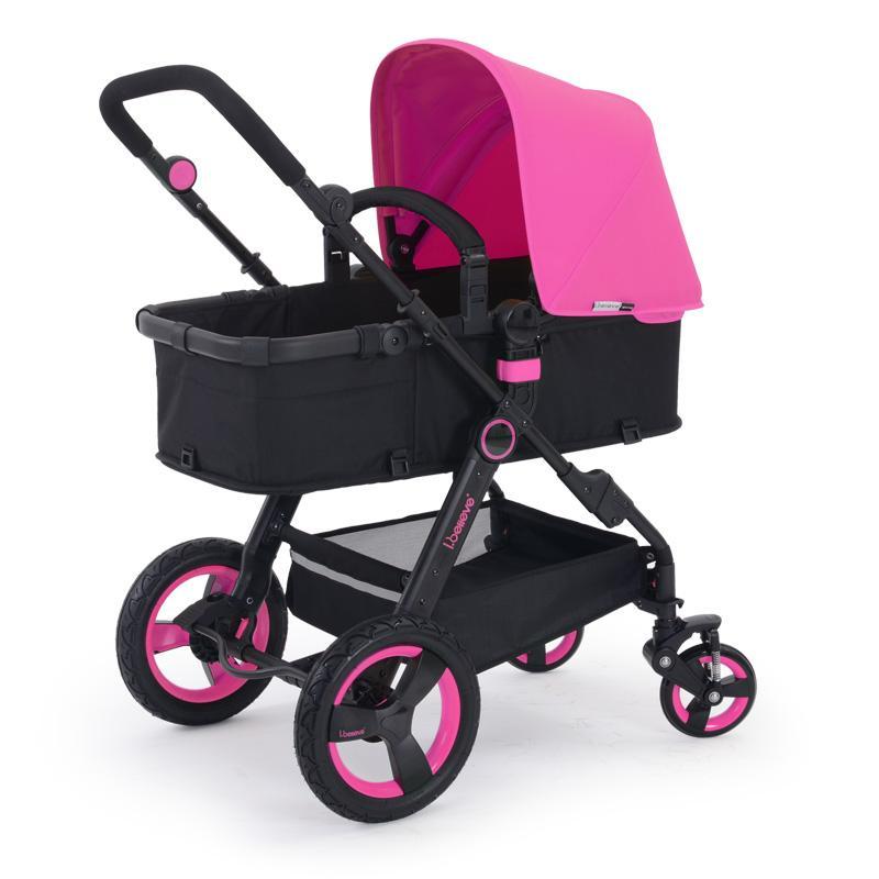 believe爱贝丽婴儿推车高景观婴儿车可躺可坐折叠宝宝童车手推车 极光