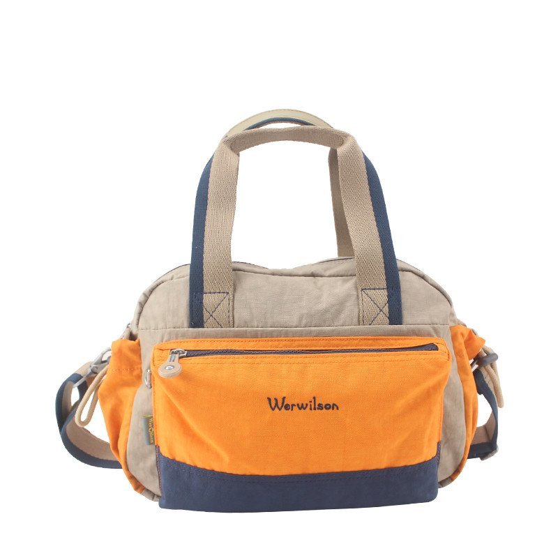 威尔逊 22137-2 秋冬新款潮流女士手提包 时尚撞色单肩包休闲斜挎包