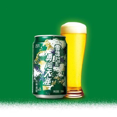 雪花啤酒 勇闯天涯丛林迷彩330ml*24罐/箱