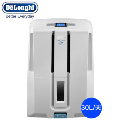 意大利德龙(DeLonghi) DD30P 除湿机 30L/24H 家用抽湿机 地下室吸湿机