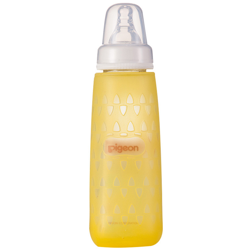 贝亲(pigeon)标准口径玻璃奶瓶安心组合(240ml)-黄色 aa118