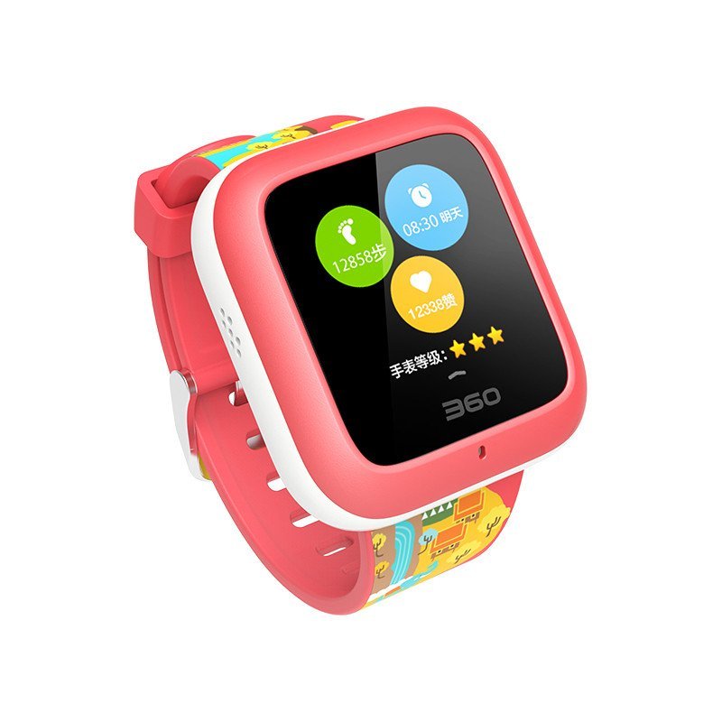 360儿童手表3s w461c 360儿童卫士 智能彩屏电话手表(西瓜红)