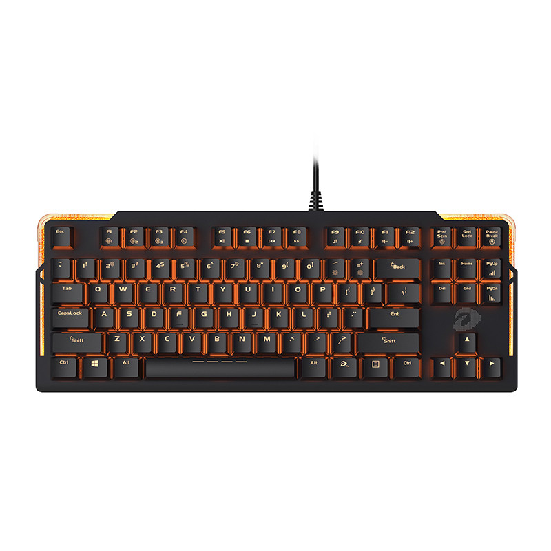 达尔优(dare-u)机械师ek815 87键黑色红轴有线台式机笔记本电脑办公