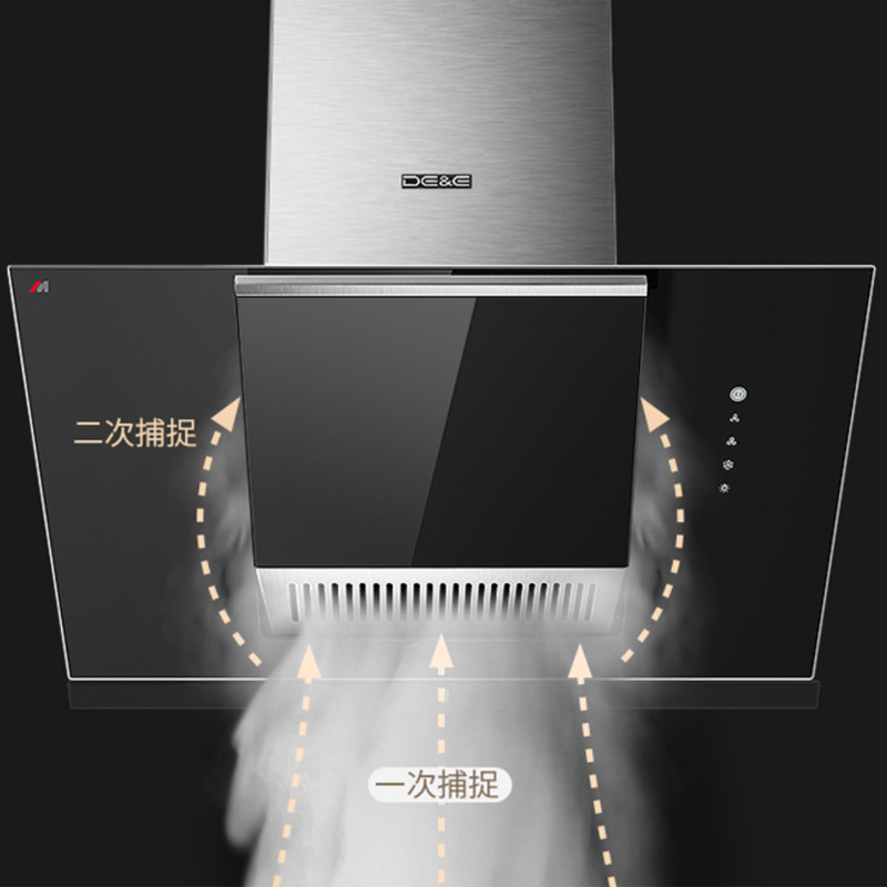 德意(de&e)触控式烟灶套餐852e 770g 19立方天然气/液化气