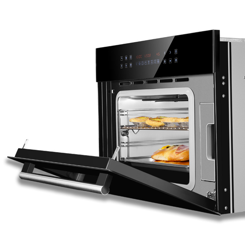 oulin/欧琳家用蒸汽炉电蒸炉4d全能蒸烤机电蒸箱嵌入式蒸烤箱二合一体