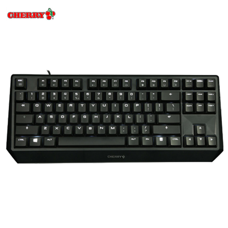 樱桃（CHERRY）USB有线机械键盘MX Board 1.0 TKL G80-3810LYAEU-2 红轴 黑色