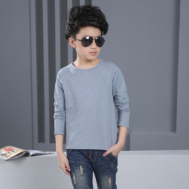 童装男童春装长袖t恤新款中大童儿童春秋打底衫小男孩上衣w 130cm