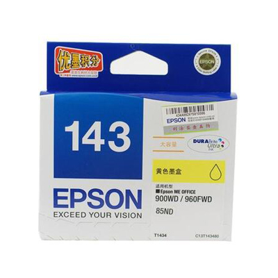 爱普生（EPSON）T1434黄色墨盒黄色